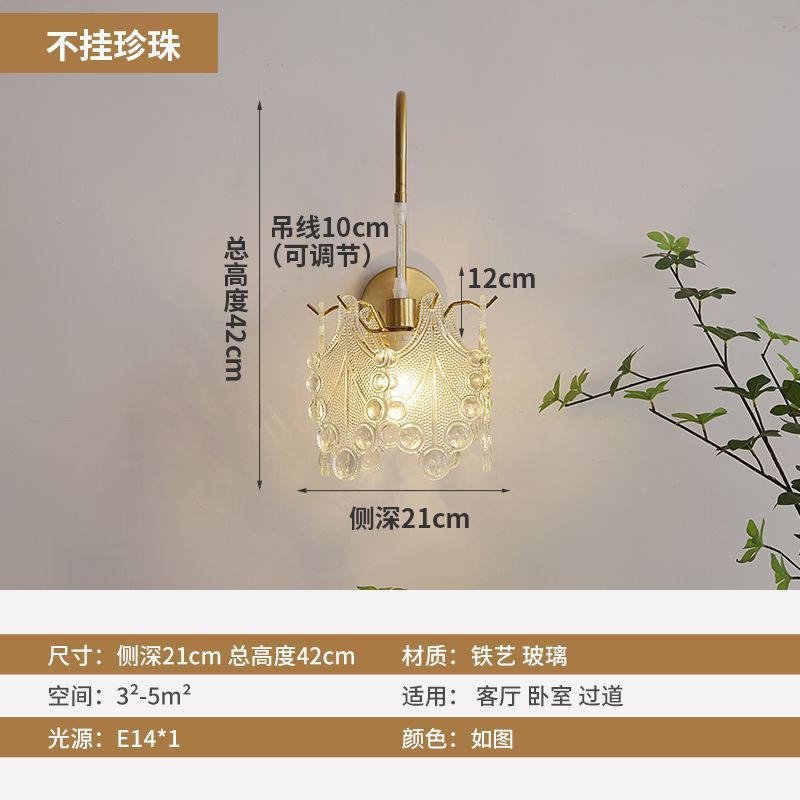New arrivalaccessible luxury crystal wall lamp classy modern living room background wall restaurant corridor staircase master bedroom bedside wall lamp