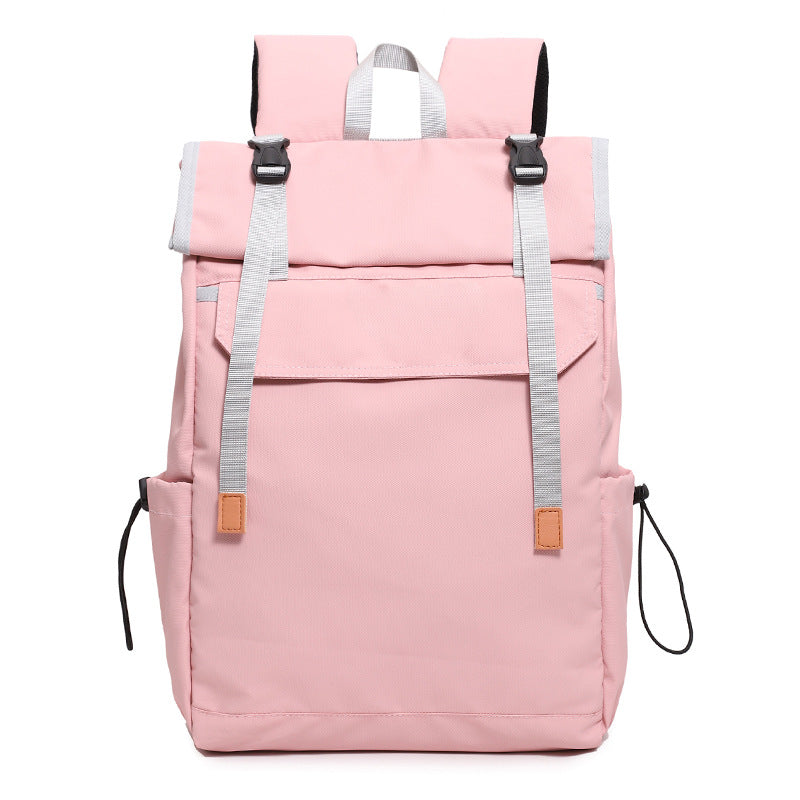 School bag Female college student fashion personality large capacity travel bag Boys tooling sports backpack High school backpack