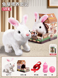 Little white rabbit feeding set [house] + battery