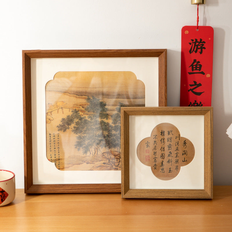 Photo frame table handmade DIY imitation decoration national style gift cardboard mounted 8 inch picture frame wall hanging salon holiday picture frame