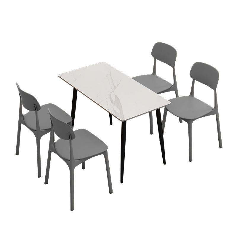 Company staff canteen catering snacks fast food restaurant dining table and chair commercial combination powder shop noodle shop restaurant restaurant school