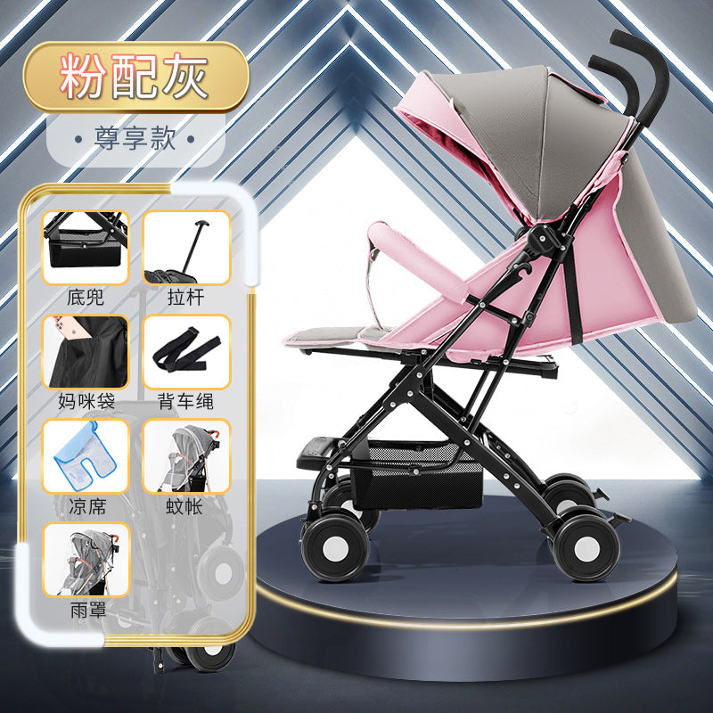Ultralight baby stroller - convertible, foldable, portable - perfect for outings with your little one!