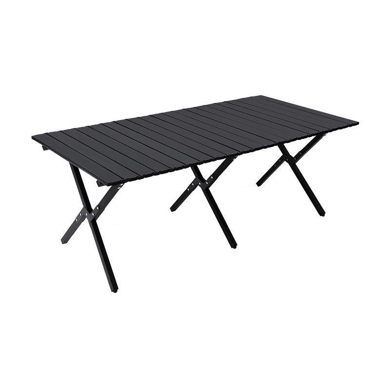 Outdoor foldable special egg roll table stalls portable picnic bbq camping thickened table and chairs complete set of equipment supplies