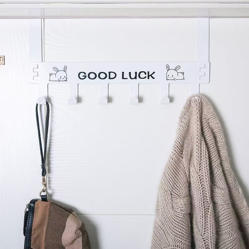 Silent door rear hook Door back hanger No punching Load-bearing door rear shelf Door storage rack Coat hook