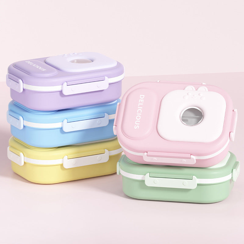 316 stainless steel thermal insulation lunch box is convenient for students to go to work Bento box Microwave oven canteen lunch box
