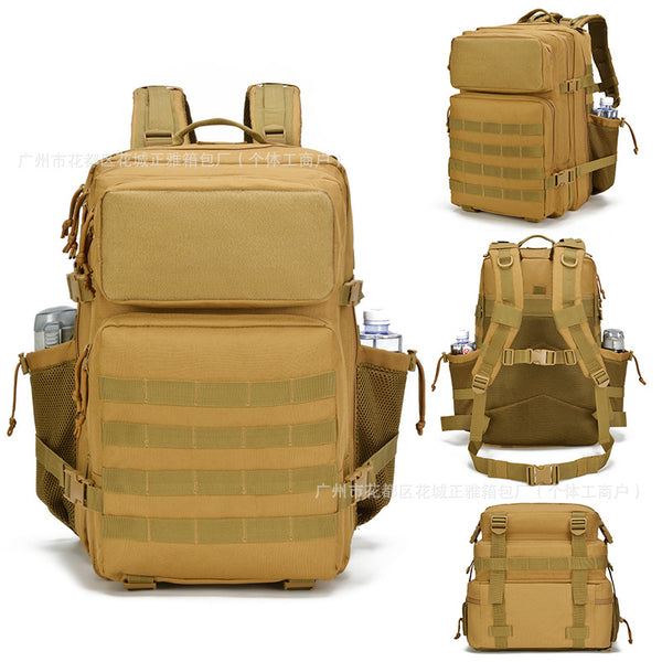 45L Outdoor Tactical 3P Backpack New Side Bag Large Capacity Camping Travel Camouflage Hiking Backpack