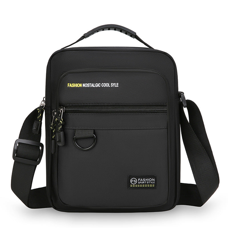 New messenger bag men's simple Oxford cloth men's commuter casual small satchel large capacity waterproof and wear-resistant shoulder bag