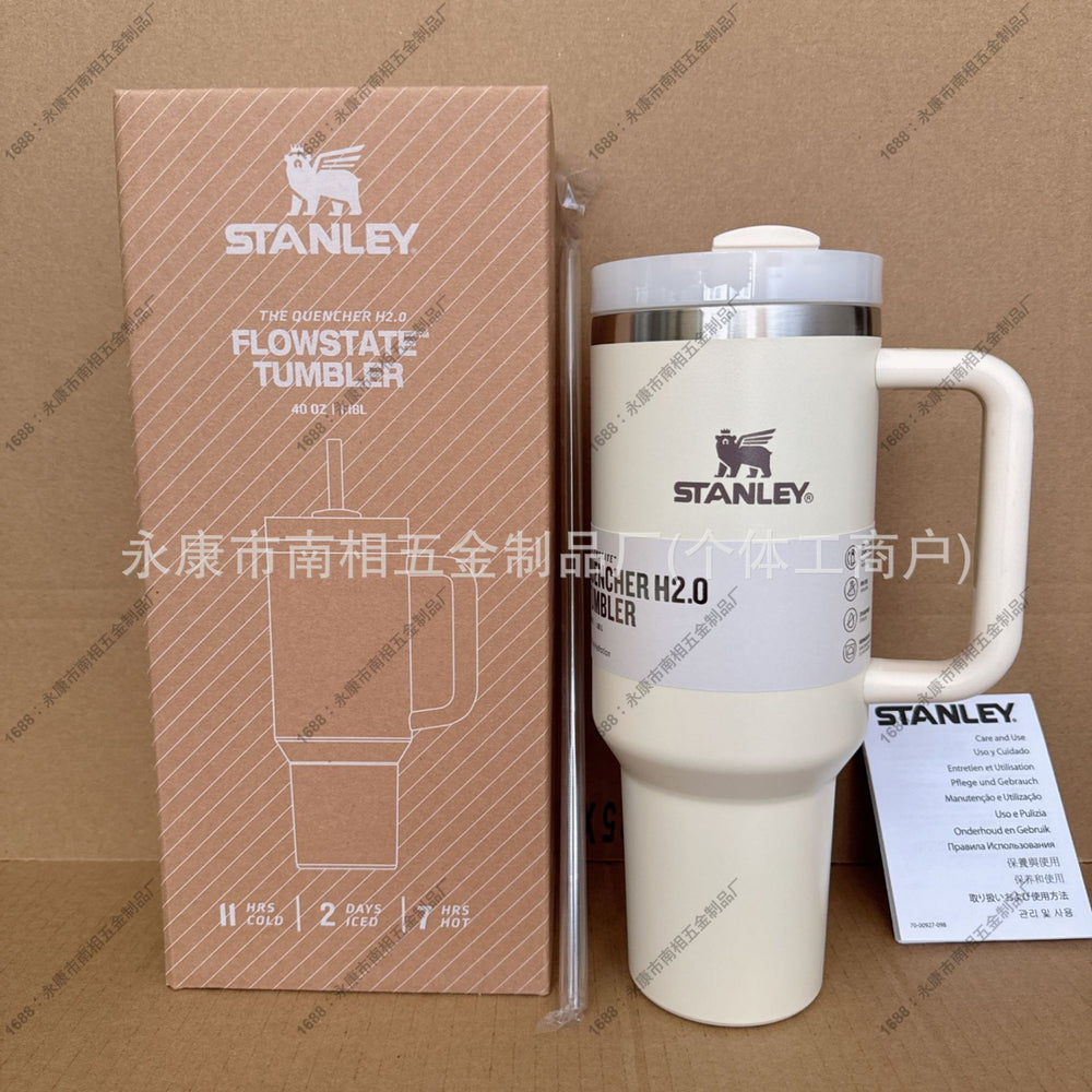 Stanley insulated straw cup - 304 stainless steel portable tumbler for outdoor, car, and sports use