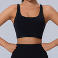 Fashionnew arrivalplus size sports bra nude back sling yoga vest running bubble wrap sports intimates women