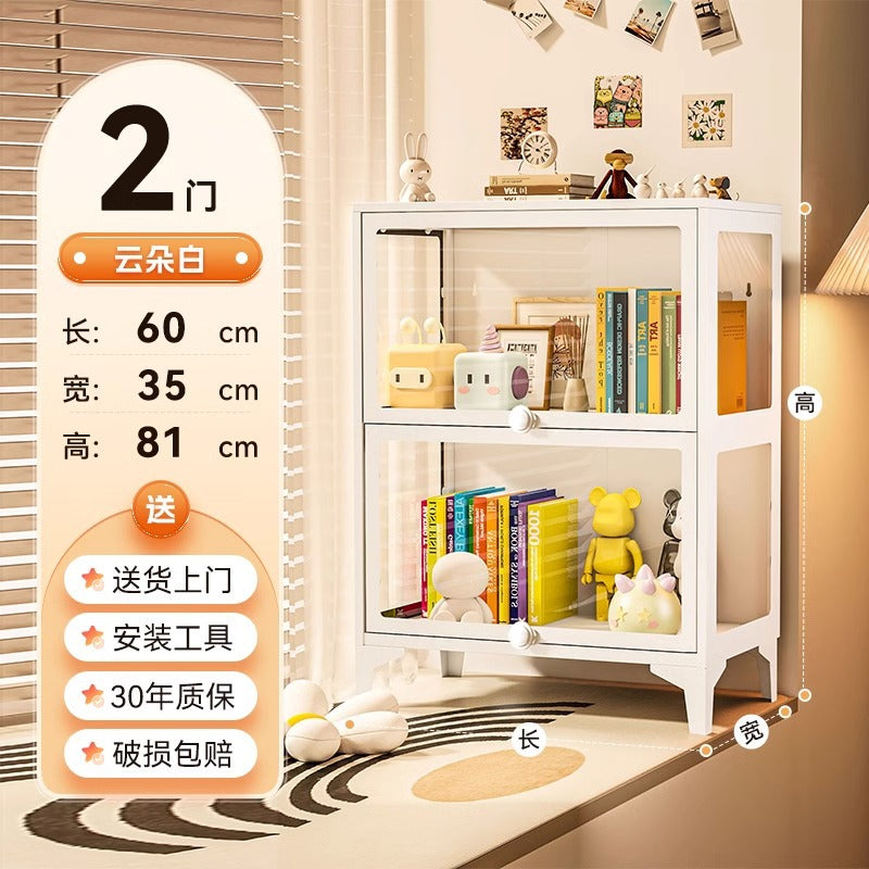 Figure display cabinet glass display cabinet model display rack steel storage cabinet for home dustproof collection storage cabinet
