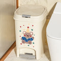 Kitchen large-capacity trash can foot-operated high-looking cartoon printing toilet bedroom new arrival pop-up lid paper basket bucket