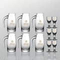 With handle (6 pots, 6 cups with wuliangye logo) 100 pots + wuliangye cup