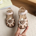 Vancahao kids' closed-toe sandals,  summer new korean style lace-trimmed girls' princess sandals, beach shoes