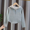 Girls' hoodie - new spring/autumn/winter  collection - stylish and trendy, perfect for layering. long-sleeved casual top for kids and teens