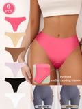foreign trade ice silk seamless anti-embarrassment low-waist underwear sports yoga anti-embarrassment line underwear for women  new style