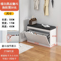 50x17 single flip black leather style