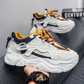 Popular men's shoes summernew arrival breathable sports casual running thick soleeasiest for matchwhite daddy trendy shoes