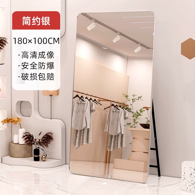 Full-length dressing mirror, floor mirror - ideal for women's clothing stores, enhances height and slimming appearance, beauty mirror for bedroom and home use