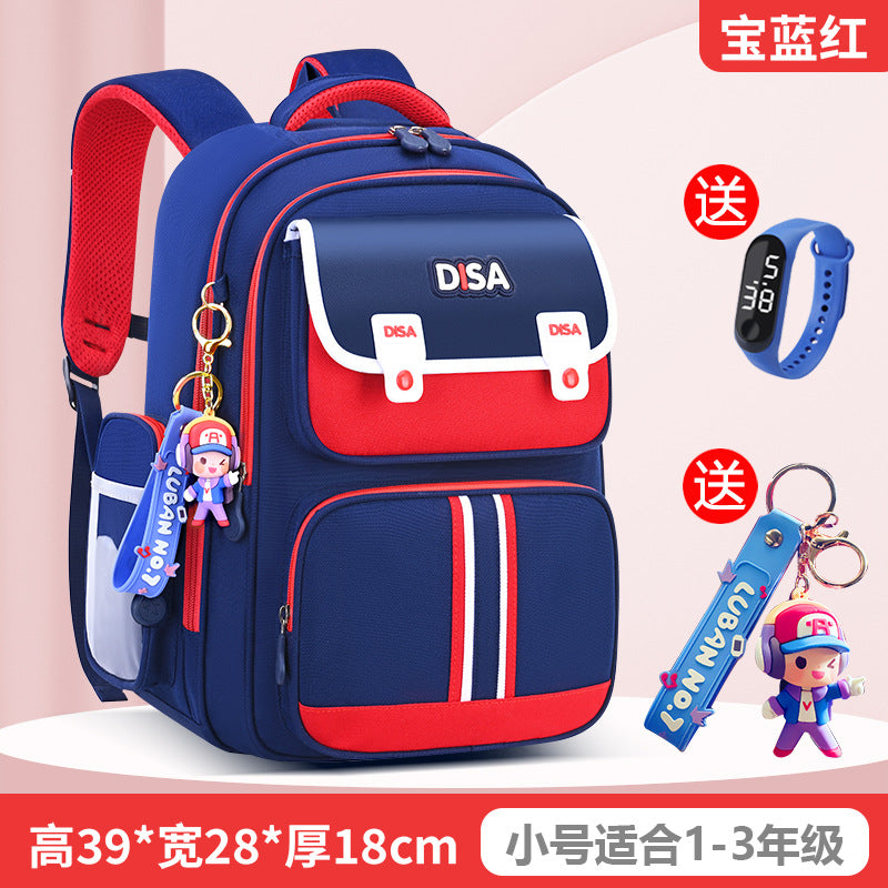 Schoolbag for boys and primary school students 2026 new arrival for grades 1, 2, 3 to 6, boys and girls, lightweight kids spine protection and burden reduction