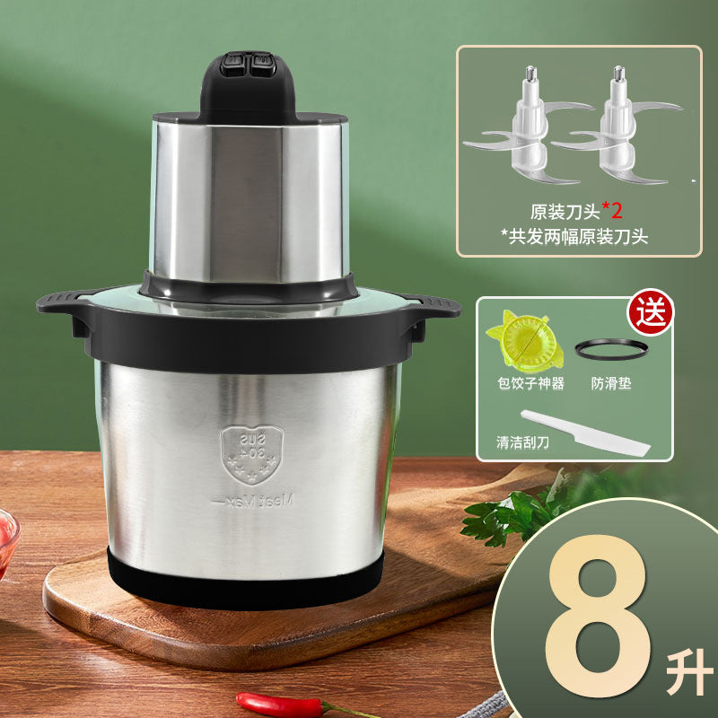 New 6l electric meat grinder - household multifunctional 8l food processor, mixer, and meat stuffing machine - chili grinder - wholesale