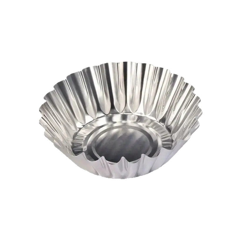 Aluminum alloy baking mold lace egg tart egg tart mold portuguese tart chrysanthemum cup round egg tart cup cake mold wholesale