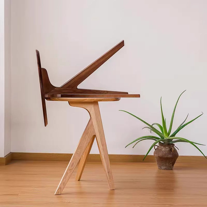 Scandinavianretro solid wood side table for home living room round small coffee table casual modern creative round table corner table ins style