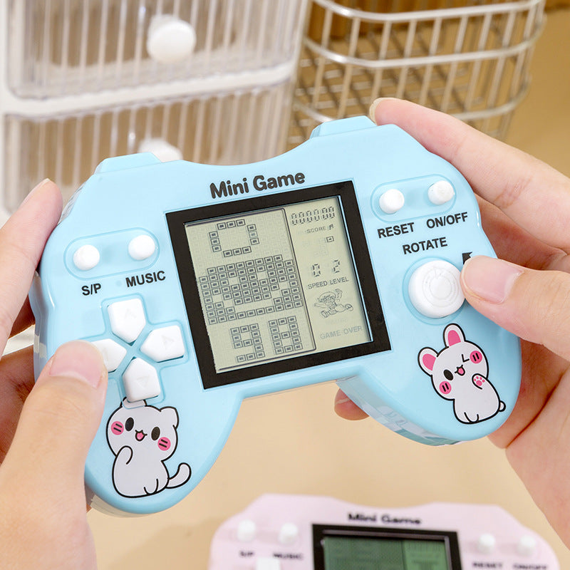 3inch handheld tetris game console - nostalgic charm, casual creative toy, cultural & creative merchandise - hot seller