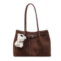 Vintage chic underarm bag with adorable puppy charm - new large capacity tote, premium lightweight luxury shoulder bag