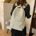 Japanese style small fresh plaid school bag for female junior high school students soft girl backpack for women cute jk backpack for women