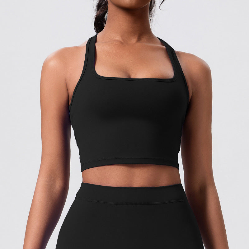 New arrival cross-border outdoor sports bra beautiful back running sports fitness tops women's tight sexy yoga vest