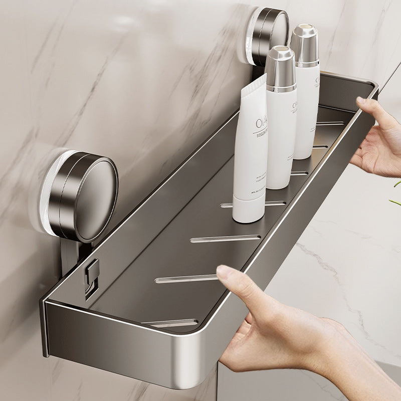 Strong suction cup rack, toilet non-punching, wall-mounted bathroom rack, wall toilet washstand storage