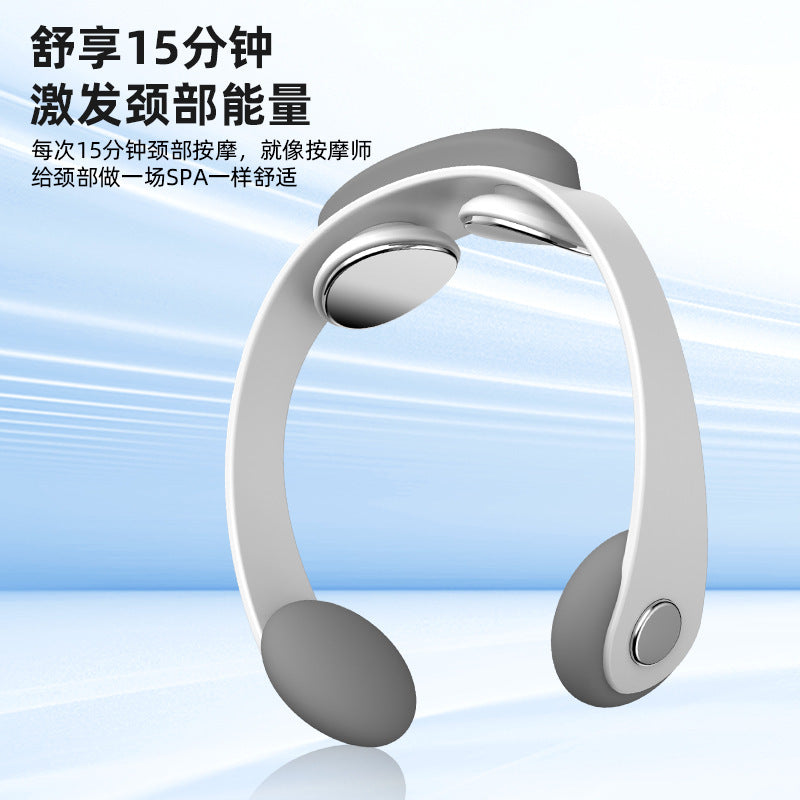 New arrival pulse neck massager physical therapy function mini shoulder and neck neck protector instrument portable hot compress cervical spine massager