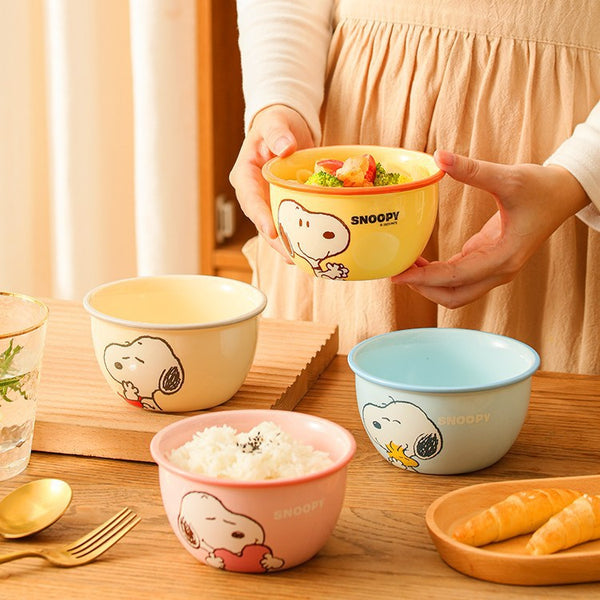 Snoopy ceramic bowl household 4.5-inch rice bowl high-value rice bowl soup bowl noodle bowl cartoon cute tableware