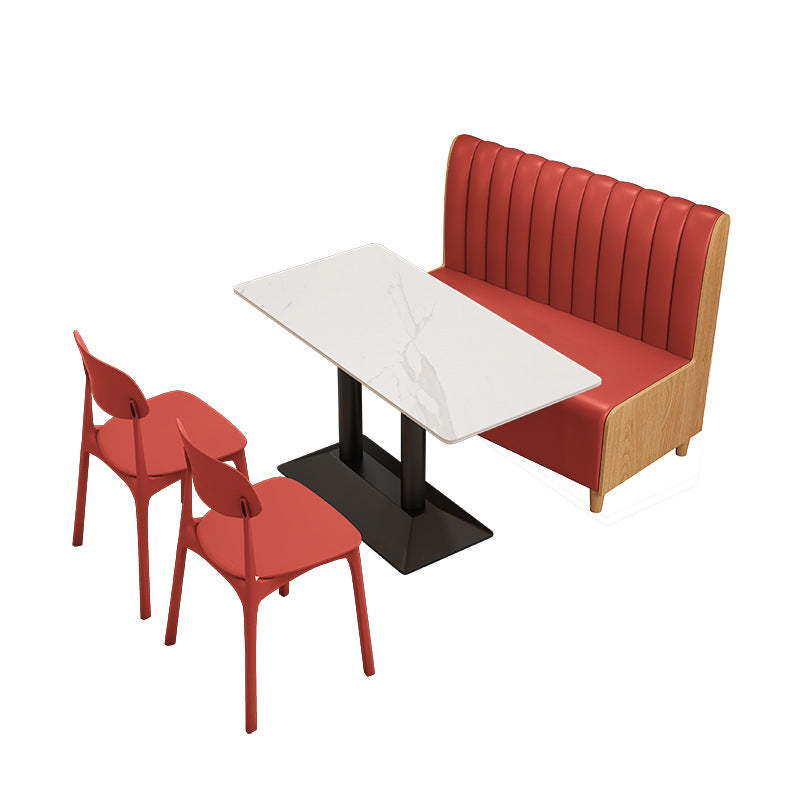 Company staff canteen catering snacks fast food restaurant dining table and chair commercial combination powder shop noodle shop restaurant restaurant school