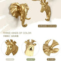 European-style decorative wall hooks - super strong adhesive, no-drill door back hooks, multi-purpose deer head hooks for hanging clothes