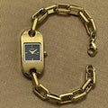 Ashinuo: chic & minimalist gold chain watch - a subtle statement piece for the modern woman (cross-border)