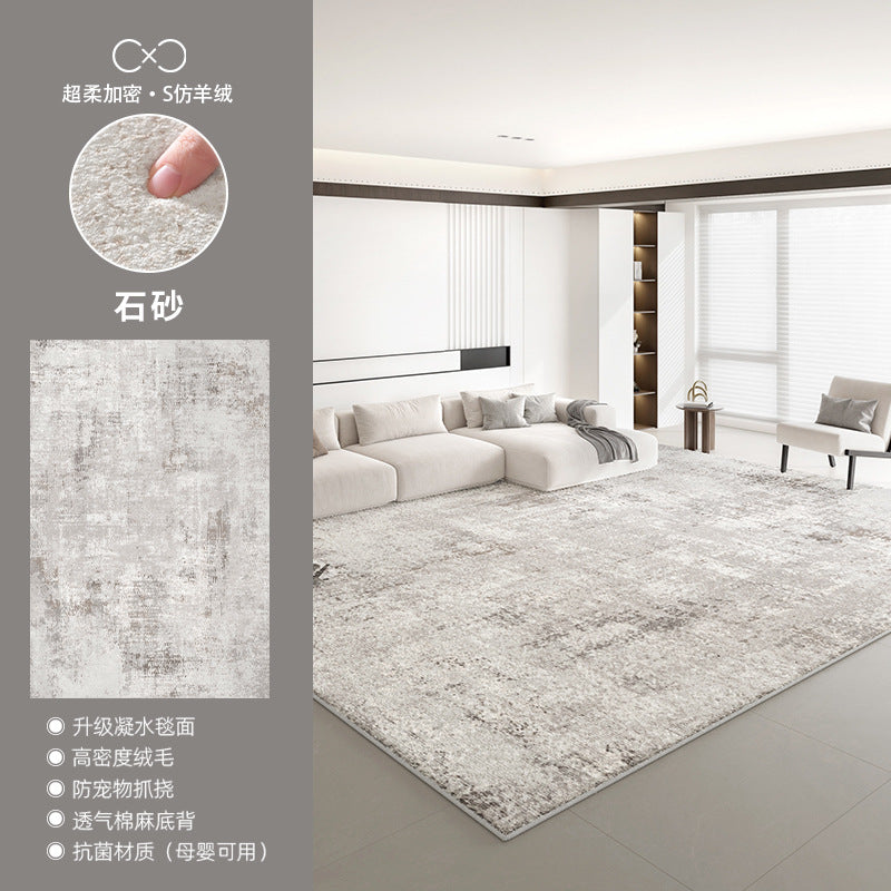 Distributed carpet living room new arrival no-wash and wipeable accessible luxuryclassy waterproof and stain-resistant floor mat modern casual bedside blanket