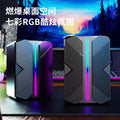 Longweishi s557 computer usb wired luminous speaker rgb colorful mini desktop small speaker desktop notebook