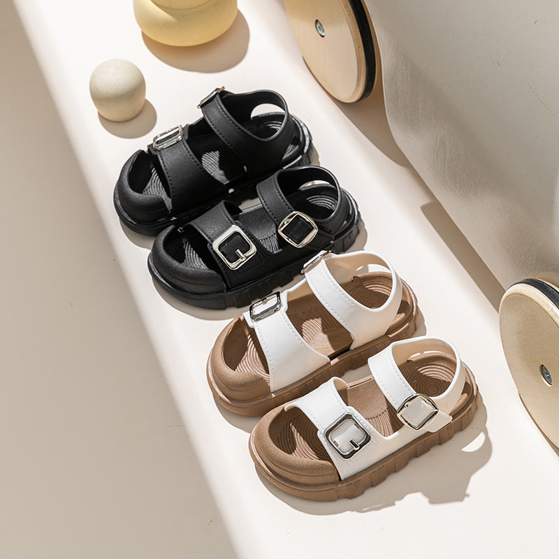 Girls' sandals: new  summer collection - non-slip, soft-soled, velcro-closure sandals for girls (toddler to big kid) - perfect for beach and everyday wear