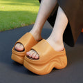 2026 new platform wedge slippers - women's summer indoor/outdoor fashion high heel slides with a cushioned comfort fit