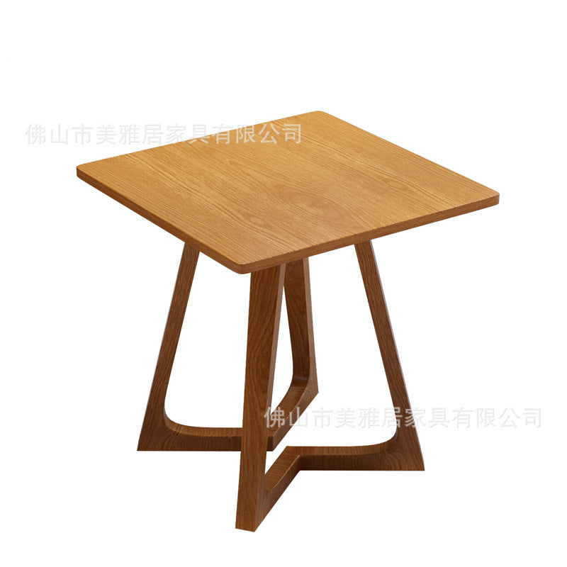 Cafe Solid wood back chair Restaurant Dessert milk tea shop Leisure sofa Table and chair combination Rest area Card seat