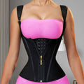 Xiyin tik  hot zipper double-layer steel frame tight waist shaping tops abdominal latex shaping vest