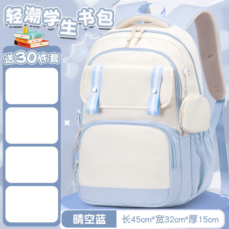 Kapibara schoolbag versatile large capacity lightweight 3-4-6 grade primary school students reduce the burden 2025 new backpack
