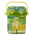 New creative cartoon fan kids double drinking cup straw cup portable sports water bottle large capacity school special