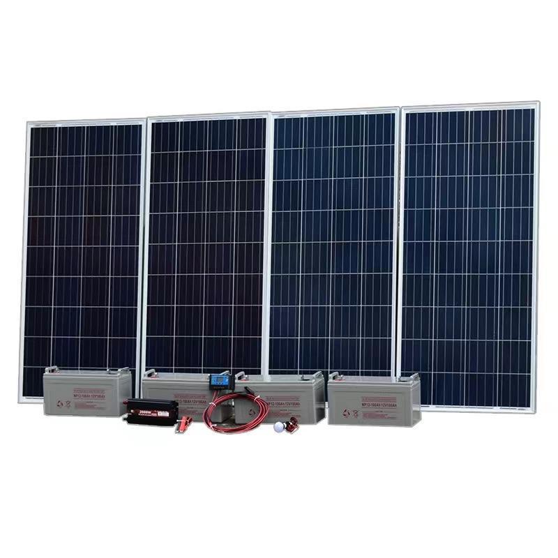 Photovoltaic (pv) panel rooftop outdoor complete solar power generation system - solar panels for home off-grid solar energy