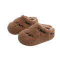 Girls' fleece-lined lambswool outdoor warm cotton shoes,  new korean style, cute fuzzy slippers, loafers