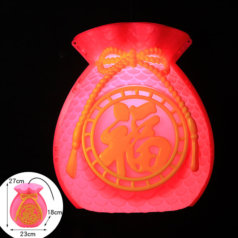 LED lucky bag light landscape light luminous outdoor waterproof project lighting light, street hanging tree decorative lights lucky bag light