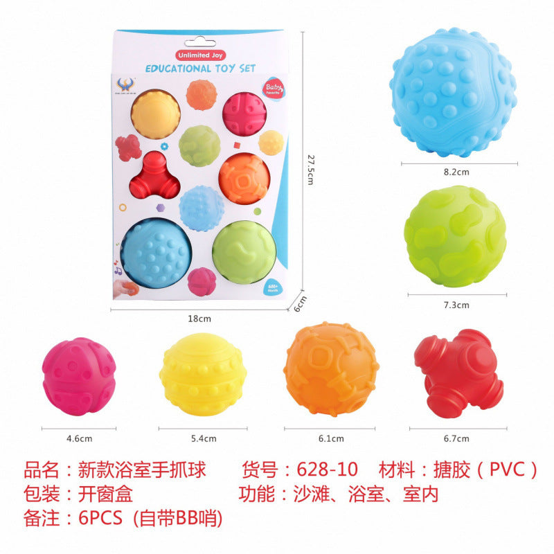 Cross-border  vinyl environmental protection early education shape color cognition bathroom water toy gift stacking music set