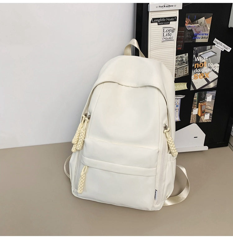 New casual backpack - lightweight school bag for middle school and elementary students, suitable for both boys and girls, perfect for tutoring, outings, and travel