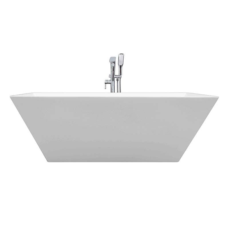 Sannora Saint Laurent bathroom small acrylic rectangular thin edge adult independent bathtub 1.5-1 meters